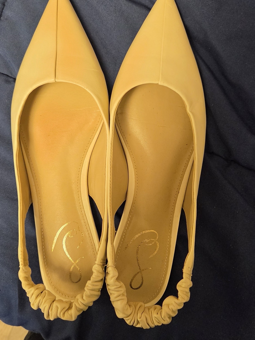 Ivory Pointed-Toe Slingback Flats - Women